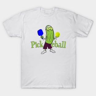 Pickle man with pickleball T-Shirt